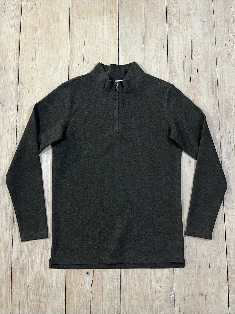 Buckle BKE 1/4 Zip Mock Pullover Sweater Black Size Medium NWT